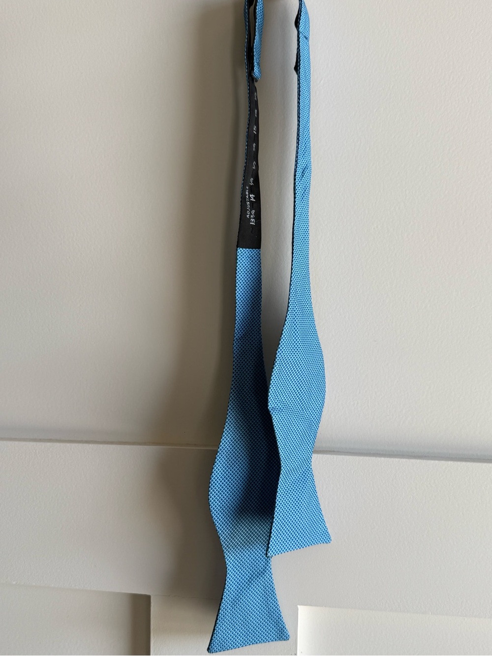 Ted Baker Light Blue Textured Self-Tie Bow Tie